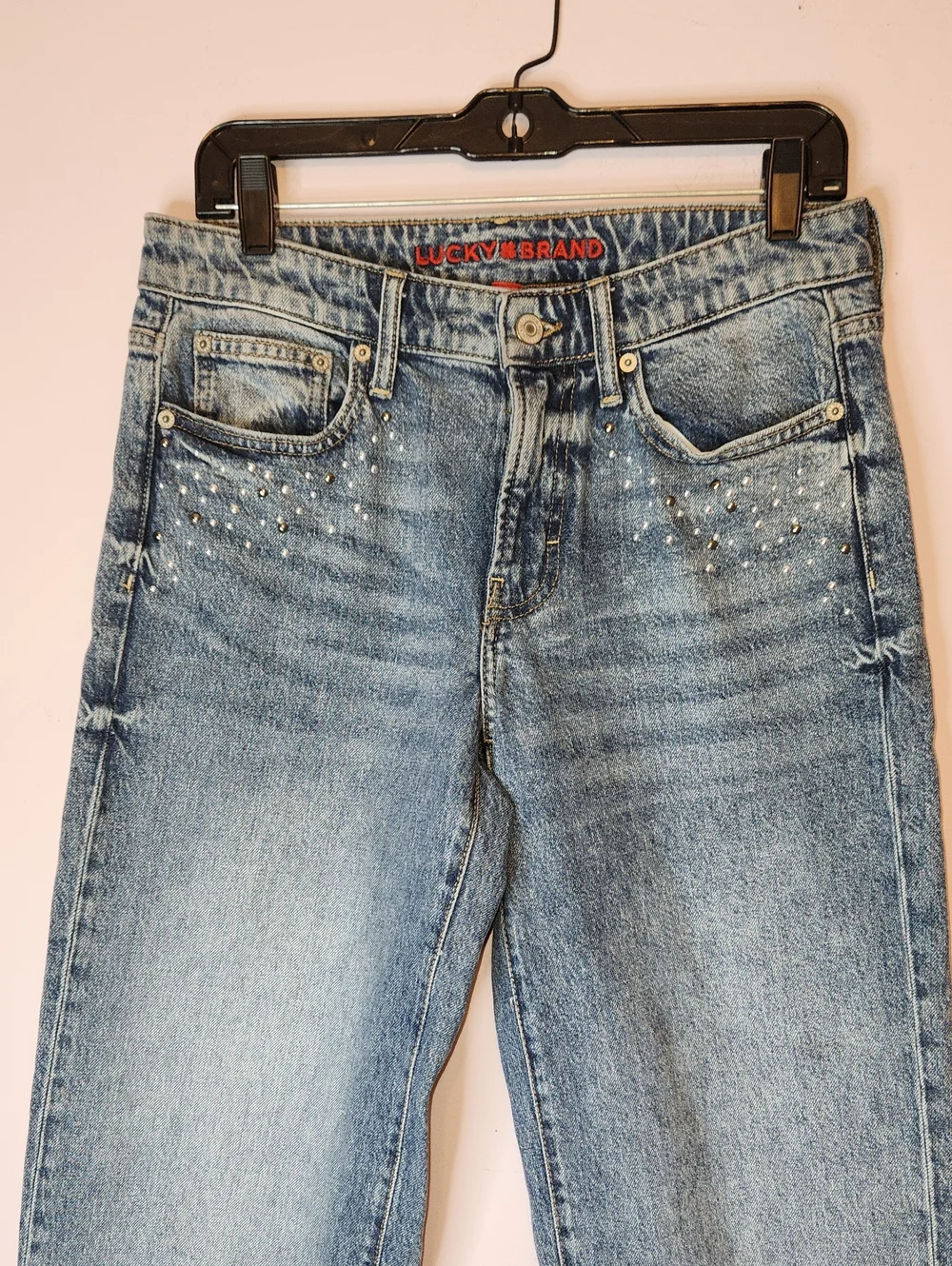 LUCKY BRAND The Baggy Jeans with Silver Studs, size 4/27